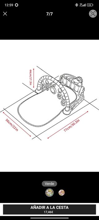 Alfombra Piano Bebe Verde