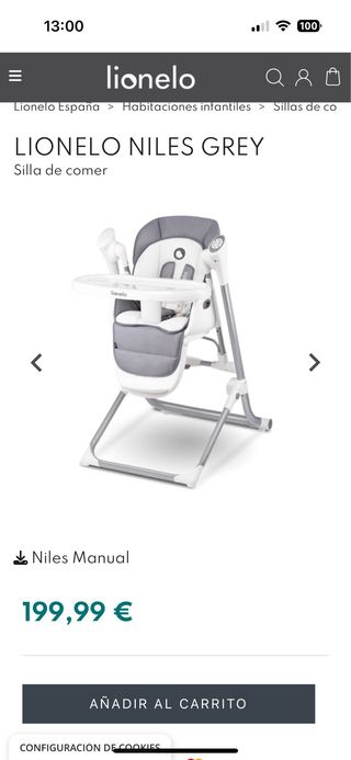 Trona Lionelo Niles Gris - Mecedora

SOLO HOY 65€ 