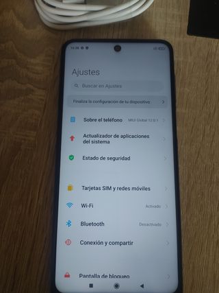 Xiaomi Redmi Note9 Pro 64GB Azul nuevo golpe atras