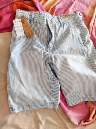 Shorts rayas azul marino - L/40/12
