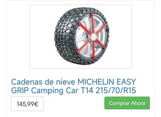 Cadenas Michelin Easy Grip Autocaravana