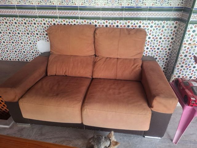 Sofá cama marrón - 2 plazas y 3 plazas