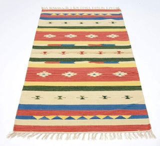 Kilim lavabile in lavatrice 200x140 CM India hand 