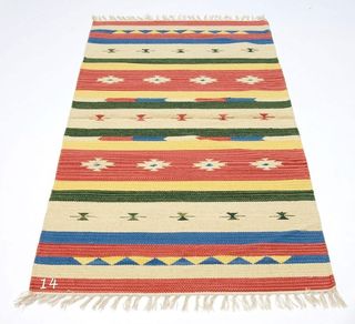 Kilim lavabile in lavatrice 200x140 CM India hand 