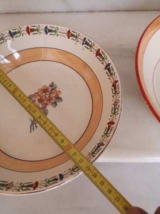 2 Fuentes cerámica vintage | Decorativas