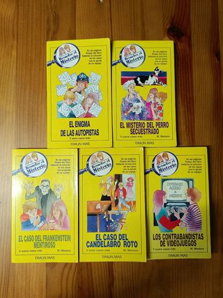 Lote de librojuegos Resuelve el misterio años 80