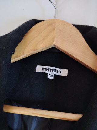 Abrigo largo Toreto negro talla 40