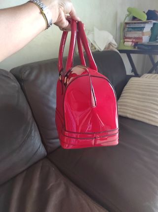 Borsa rossa bauletto - Elegante