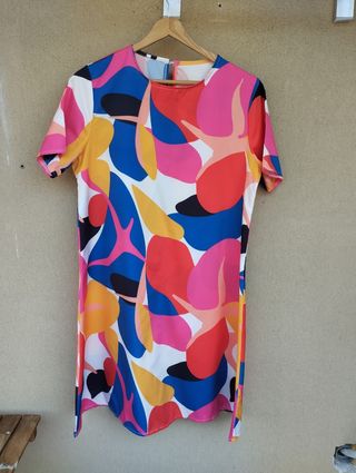 Vestito corto estivo multicolor