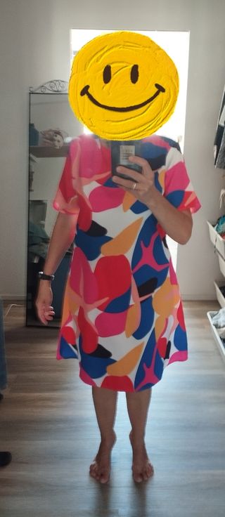 Vestito corto estivo multicolor