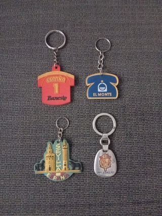 4 Llaveros Vintage España