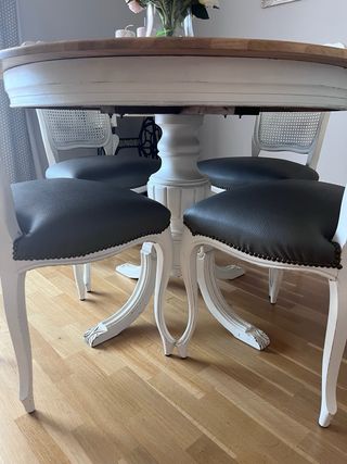 Mesa Comedor Vintage 4 sillas, restaurado