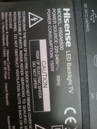 TV Hisense 55" - Negra