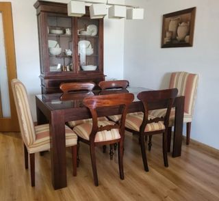 Comedor madera maciza 6 sillas