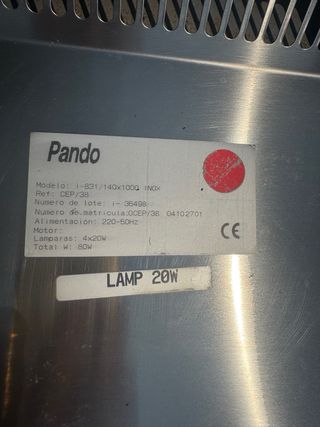 Campana extractora acero inoxidable Pando