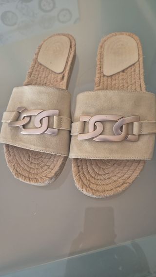 Alpargatas beige talla 41 - usadas una vez