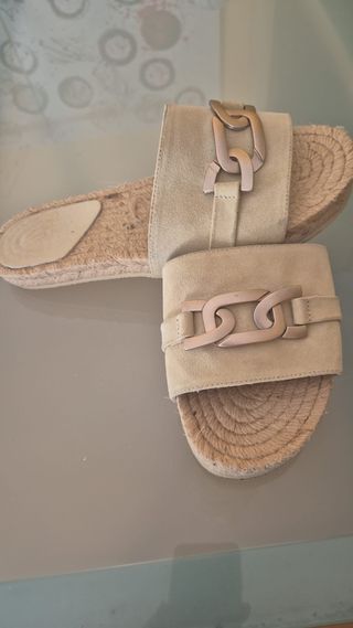 Alpargatas beige talla 41 - usadas una vez