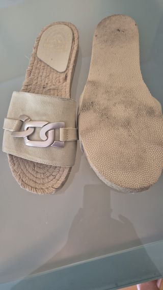 Alpargatas beige talla 41 - usadas una vez