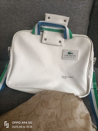 Bolsa Lacoste blanca - Perfumes