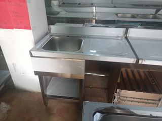 Pila fregadero acero inoxidable 1m