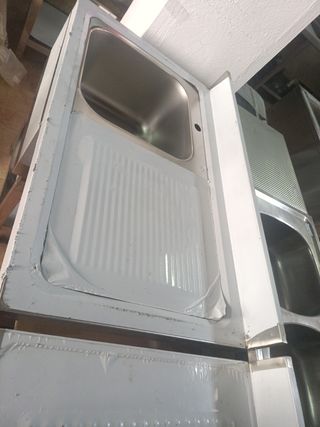 Pila fregadero acero inoxidable 1m