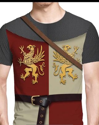 Camiseta medieval cosplay