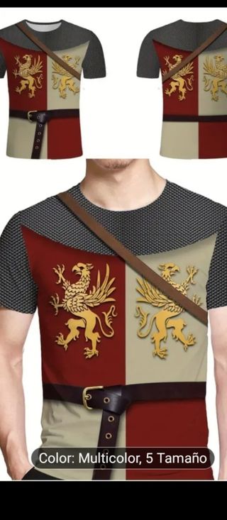 Camiseta medieval cosplay