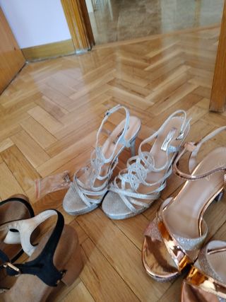 4 pares tacones mujer talla 38