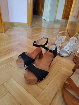 4 pares tacones mujer talla 38