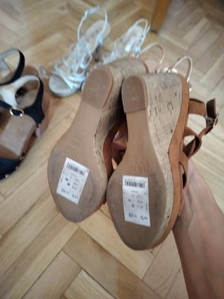 4 pares tacones mujer talla 38