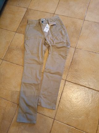 Pantalón chino Mango beige hombre