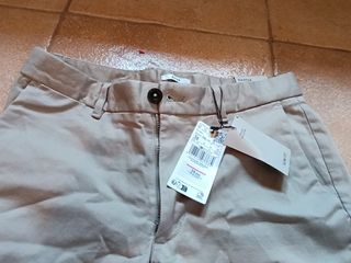 Pantalón chino Mango beige hombre