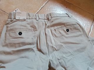 Pantalón chino Mango beige hombre