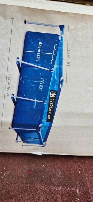 Piscina Intex 2282L - 2,60m x 1,60m
