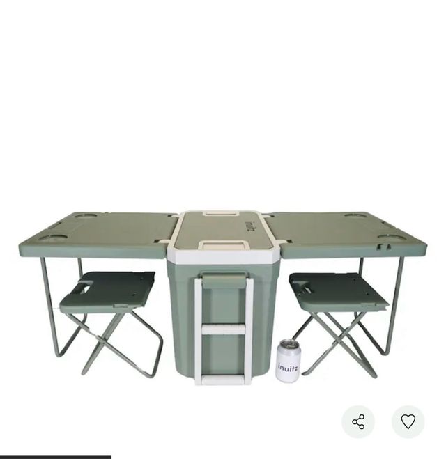 Mesa nevera plegable 2 personas