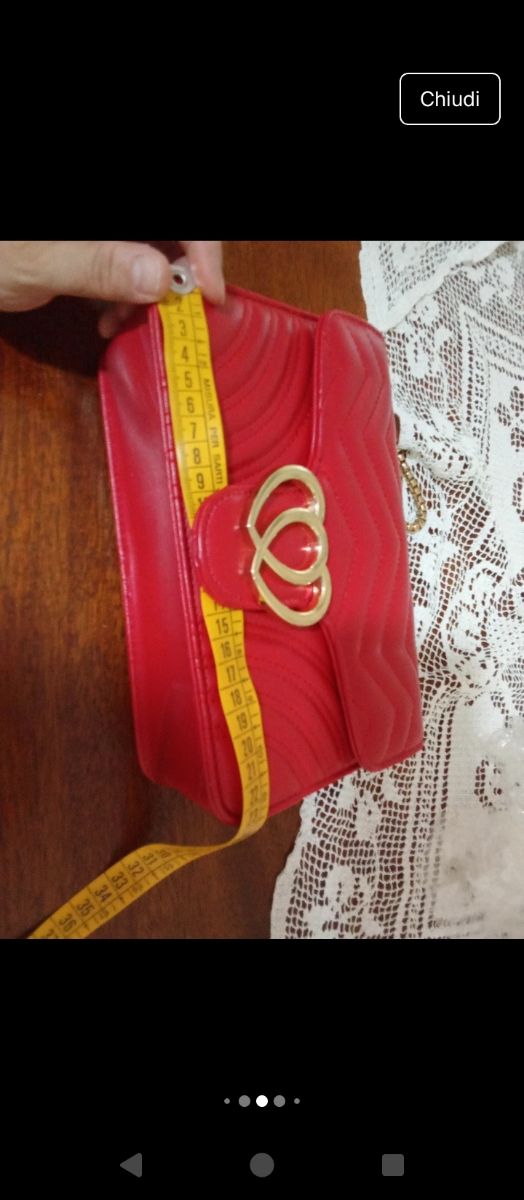 Borsa a tracolla Antonio rossa