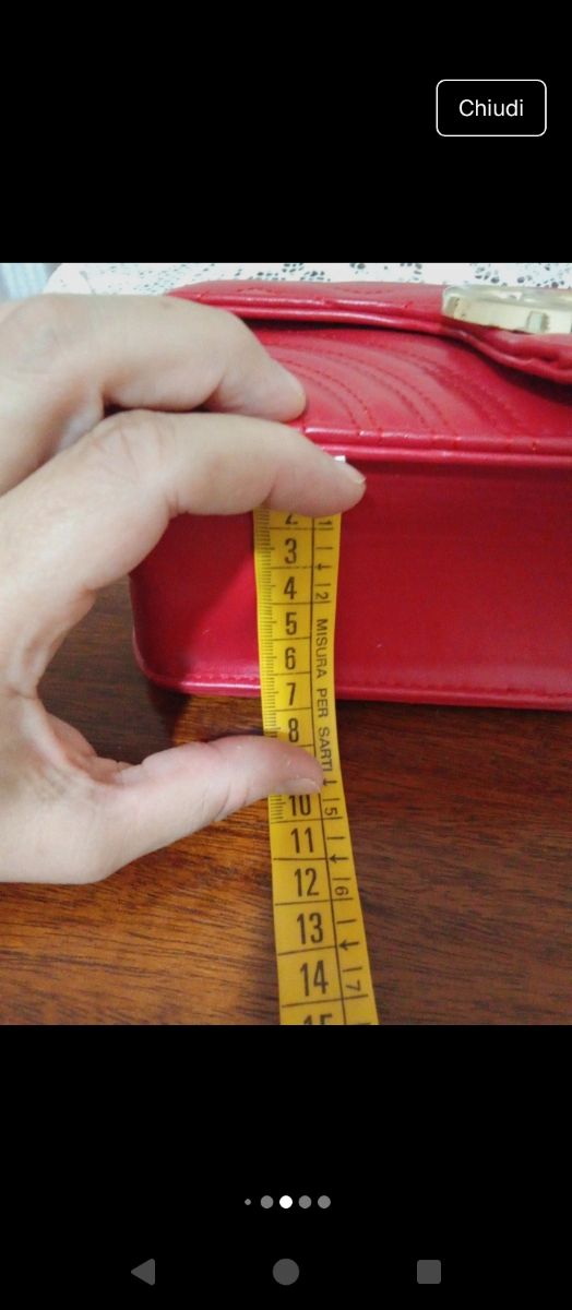 Borsa a tracolla Antonio rossa