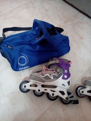 Patines Oxelo (35-38) + protecciones