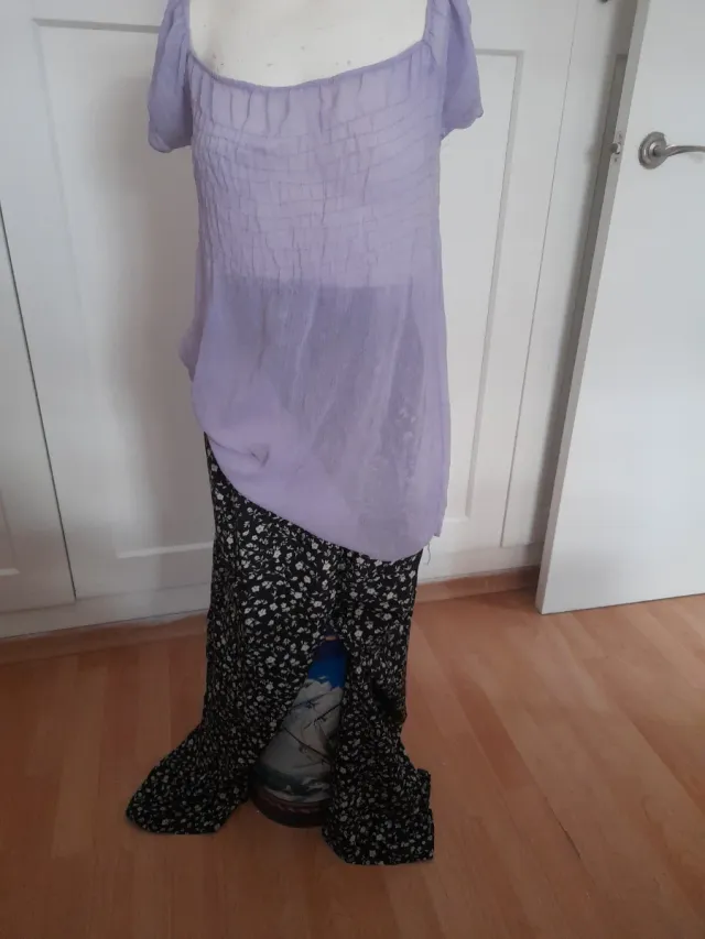 Pantalón estampado flores verano(Regalo blusa)