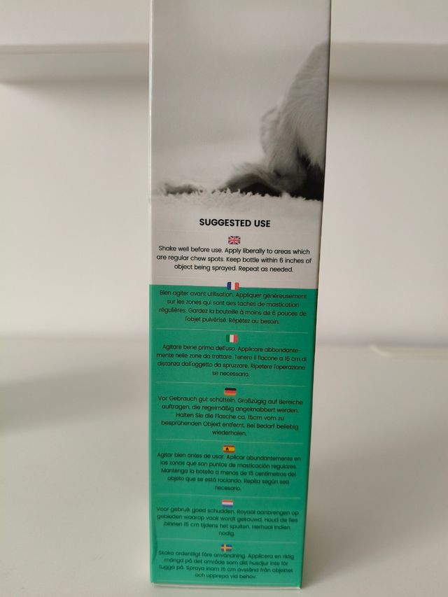 Spray antimordeduras mascotas