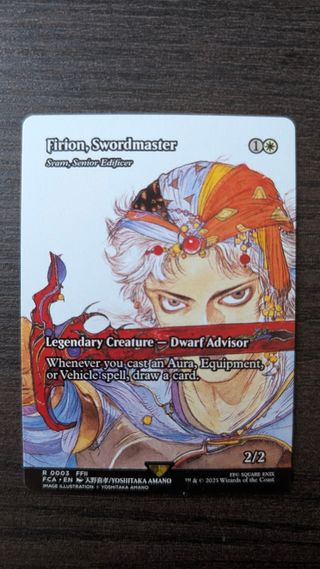Carta Final Fantasy Firion Swordmaster de Amano