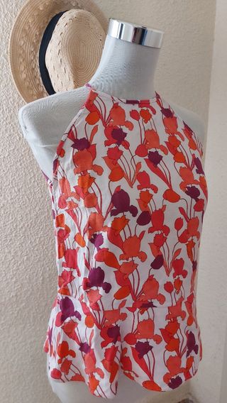 Top Massimo Dutti floral