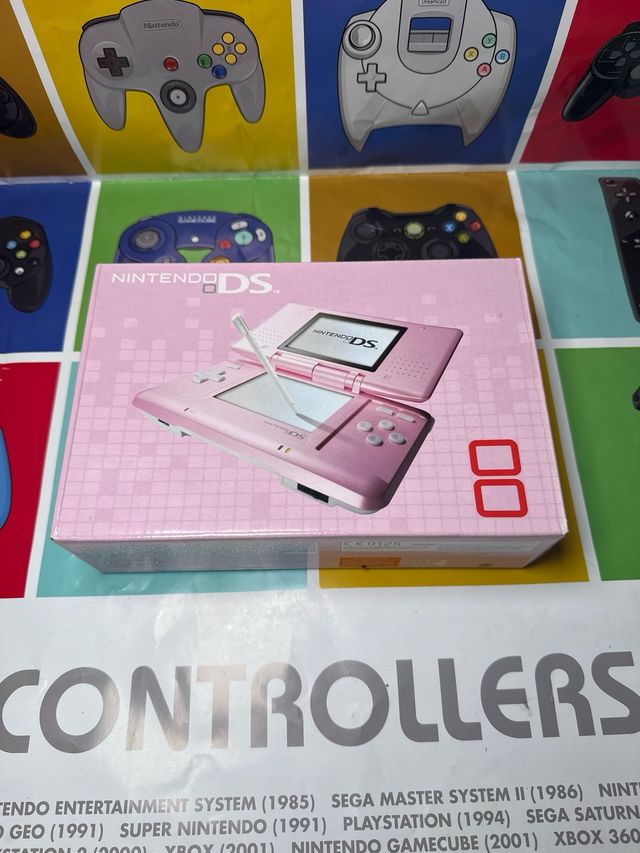 Nintendo DS fat rosa - Incluye Nintendogs