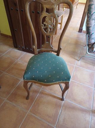 4 Sillas Comedor Madera Estilo Clásico