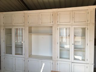 Libreria bianca in legno - stile classico