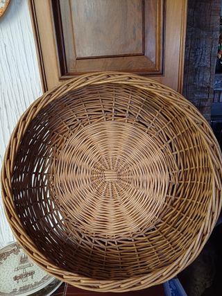 Cesto mimbre vintage - Decoración