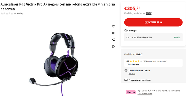 Victrix Pro AF Auriculares Xbox / PC Gaming NUEVO