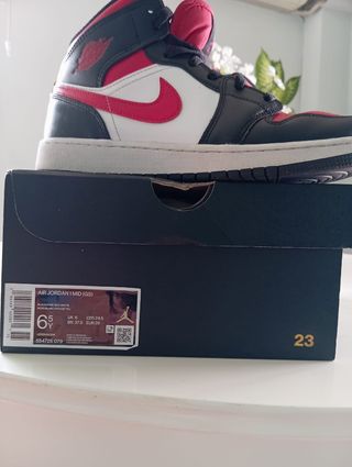 Zapatillas Nike Air Jordan 1 Mid (rojo-negro)