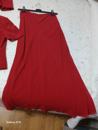 Traje madrinq rojo - 3 piezas