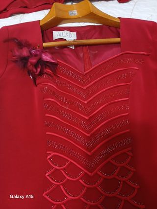 Traje madrinq rojo - 3 piezas